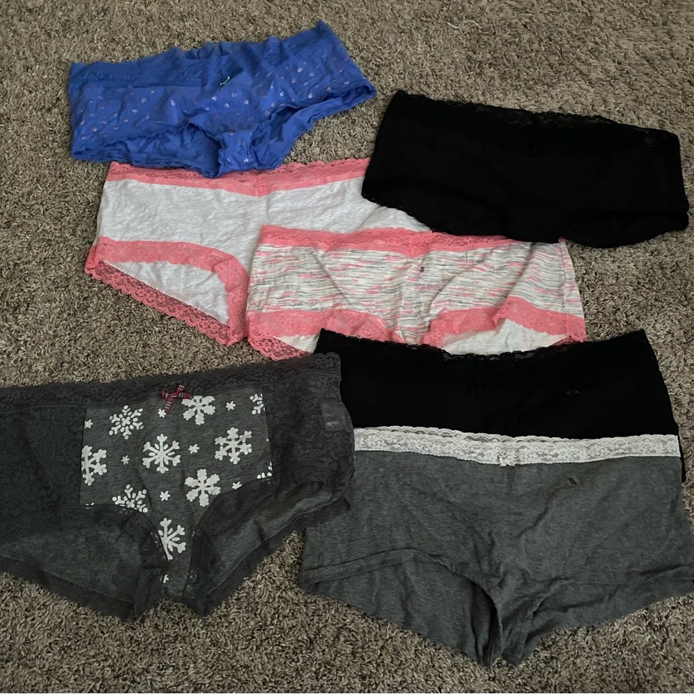 New lot of 7 size xl underwear panties from Aerie